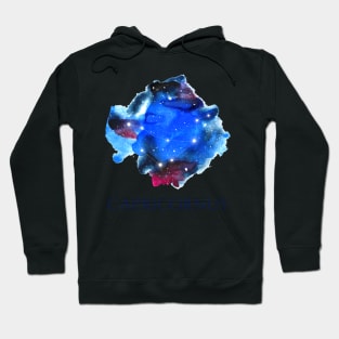 Capricornus Zodiac Sign - Watercolor Star Constellation Hoodie